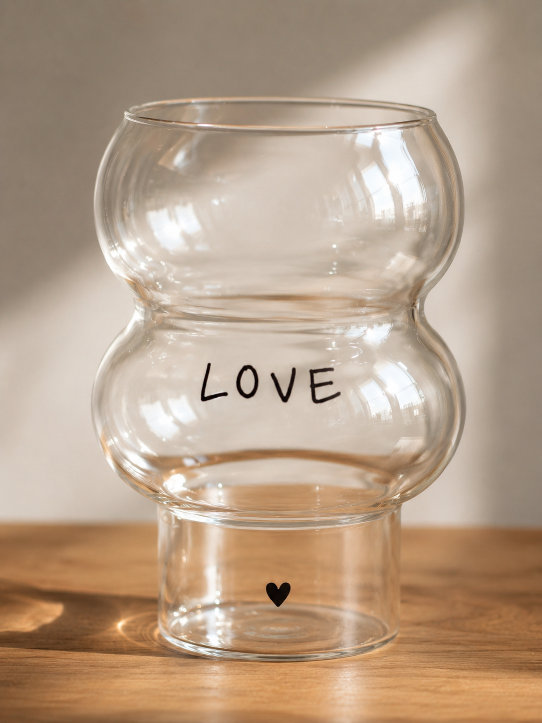 Double Bubbleglas "Love"