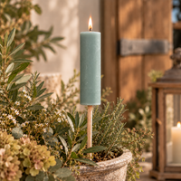 Gartenfackel mit Holzstab in Eukalyptus