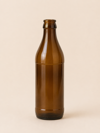 Braune Glasflasche Runa im nostalgischen Stil