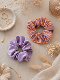 Scrunchie „Peach & Lavender“